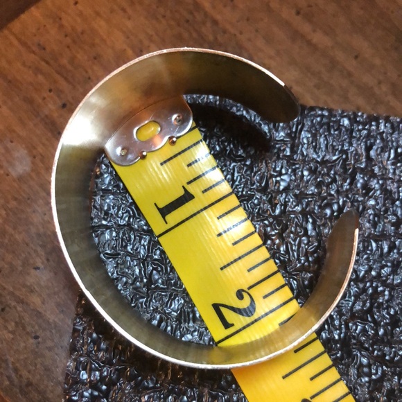 Vintage Danecraft Sterling Wide Cuff Bracelet With Engraved Shield - Picture 9 of 12